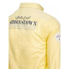 Dstreet Pánska košeľa ARMA žltá dx2246 XL
