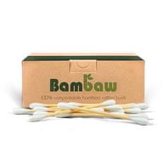 Bambaw Bavlnené a bambusové tyčinky do uší Veľkosť: 200 ks, Originálna farba: biela