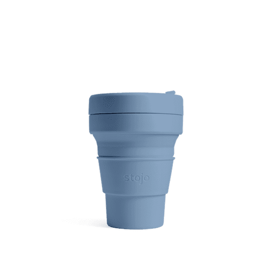 Stojo Skladací pohár Vreckový, 355 ml Farba: modrá, Pôvodná farba: Oceľ