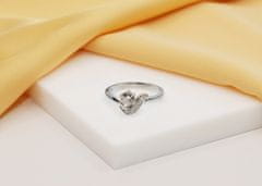 Brilio Silver Elegantný strieborný prsteň so zirkónmi RI048W (Obvod 50 mm)