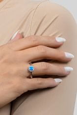Brilio Silver Nádherný strieborný prsteň s opálom a zirkónmi RI056WB (Obvod 52 mm)