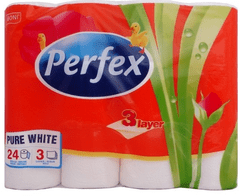 Perfex Plus toaletný papier, 3 vrstvy - 24 ks