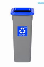 Plafor Odpadkový kôš na triedený odpad Fit Bin gray 20 l, modrý - papier