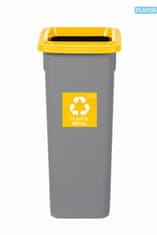 Plafor Odpadkový kôš na triedený odpad Fit Bin gray 20 l, žltý - plast
