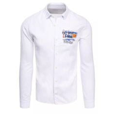 Dstreet Pánska košeľa TEAM biela dx2283 XXL
