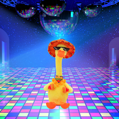 Netscroll Hračka kačica pre deti, ktorá tancuje, spieva a nahráva vaše slová a zvuky, DancingDuck