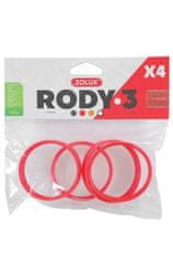 Zolux Komponenty Rody 3-spojovací krúžok červený 4ks