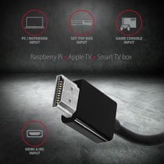 AXAGON RVH-VGAN, HDMI -> VGA redukcia/adapter, FullHD, audio výstup, micro USB napr. konektor
