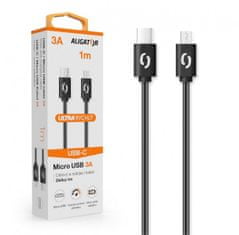 Aligator Dátový kábel POWER 3A, USB-C/microUSB čierny