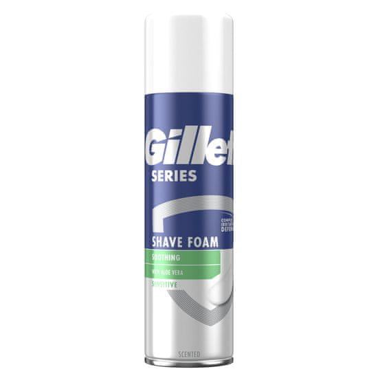 Gillette Series Zklidňující Pěna Na Holení S Aloe Vera, 250ml