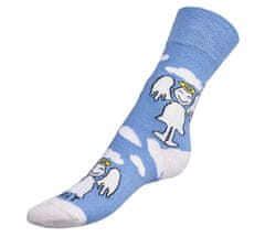 Ponožky Anjel - 39-42 - modrá, biela
