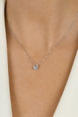 Brilio Silver Blyštivý pozlátený náhrdelník so zirkónom NCL68Y