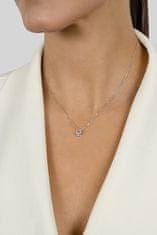 Brilio Silver Blyštivý bronzový náhrdelník so zirkónom NCL68R