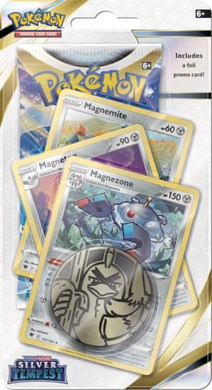 Pokémon TCG: SWSH12 Silver Tempest - Premium Checklane Blister Magnemite, Magneton, Magnezone