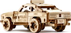 Wooden city 3D puzzle Superfast Police Car