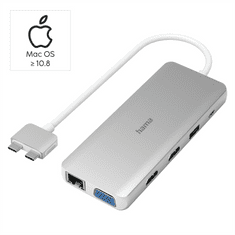 HAMA USB-C húb Connect2Mac, multiport, pre Apple MacBook Air a Pro