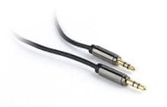 CABLEXPERT GEMBIRD Kábel prípojný jack 3,5 mm M/M, PREMIUM QUALITY, pozlátený, 1,8 m