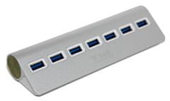 Beik sedemportový USB 3.0 rozbočovač / húb - hliníkové prevedenie