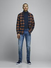 Jack&Jones Pánsky sveter Regular Fit JJEEMIL 12157417 Navy Blazer (Veľkosť L)