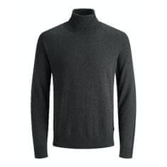 Jack&Jones Pánsky sveter JJEEMIL Regular Fit 12157417 Dark Grey Melange (Veľkosť L)