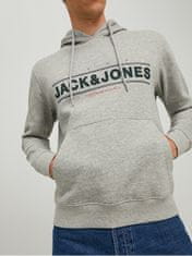 Jack&Jones Pánska mikina JORFRIDAY Standard Fit 12220537 Light Grey Melange JJ (Veľkosť S)