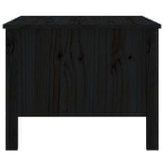 Vidaxl Konferenčný stolík čierny 100x50x40 cm borovicový masív