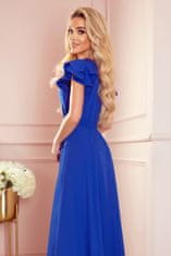Numoco Dámske spoločenské šaty Lidia kráľovsky modrá XXL
