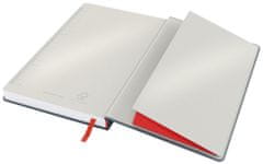 LEITZ Zápisník Cosy s tvrdými, hebkými doskami, linkovaný, sametová sivá. 