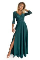 Numoco Dámske spoločenské šaty Amber zelená L