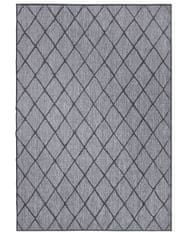 NORTHRUGS Kusový koberec Twin-Wendeteppiche 105456 Night Silver – na von aj na doma 80x250