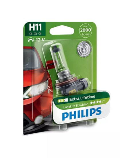 Philips Philips H11 12V 55W PGJ19-2 LongerLife ECOVision blister 1ks 12362LLECOB1