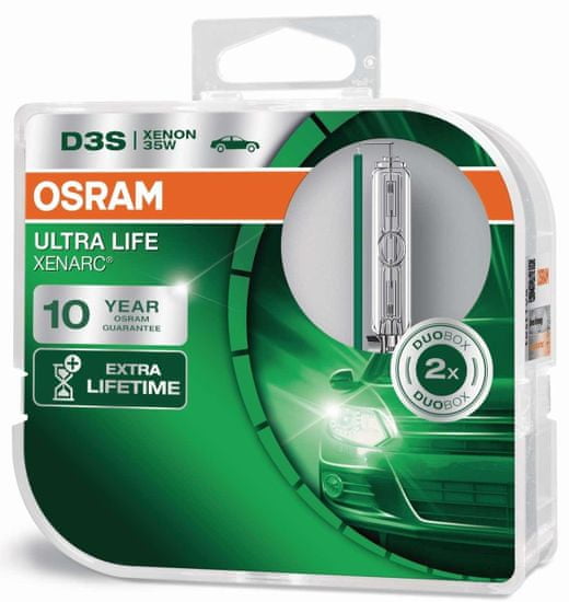 Osram OSRAM D3S 35W PK32d-5 ULTRA LIFE 10 rokov záruka 2ks HCB 66340ULT-HCB