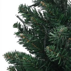 Vidaxl Umelý vianočný stromček s podstavcom a LED zelený 90 cm PVC