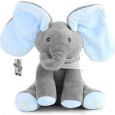 Spievajúci sloník FLAPSY Modrá