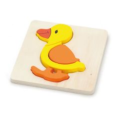 Viga Drevené puzzle pre najmenších Duck