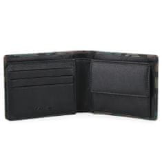 Lagen Pánska kožená peňaženka BLC/4861/1120 zelená/černá