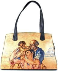 VegaLM Ručne maľovaná kabelka inšpirovaná motívom Michelangelo - The Doni Tondo