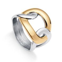 Viceroy Luxusný tricolor prsteň z ocele Chic 75310A01 (Obvod 55 mm)