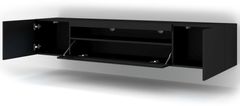 Homlando TV skrinka AURA 200 cm univerzálna, závesná alebo stojaca čierny mat