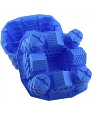 DE Josko | 1707 Silikónová 3D forma na pečenie HRADU | modrá