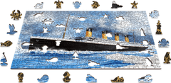 Wooden city Drevené puzzle Titanic 2v1, 505 dielikov EKO