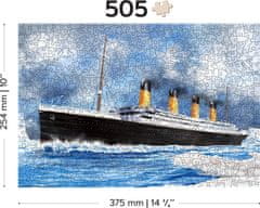 Drevené puzzle Titanic 2v1, 505 dielikov EKO