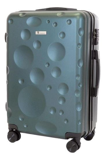 T-class® Cestovný kufor 628, matná zelená, L