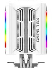 Zalman chladič CPU CNPS16X White / 120 mm ventilátor / 4 heatpipe / RGB / PWM / 165 mm výška / biely
