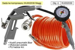 MAGG Sada ke kompresoru Magg WJ002030 splničem pneumatik a dalším příslušenstvím, pneuhustič