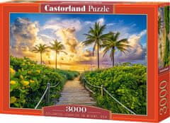 Castorland Puzzle Západ slnka v Miami, USA 3000 dielikov