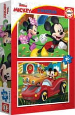 EDUCA Puzzle Mickey Mouse: Zábavný park 2x20 dielikov