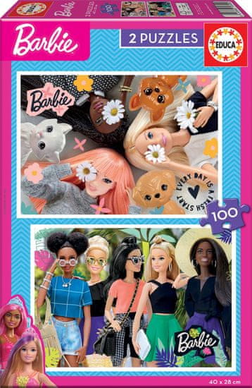 EDUCA Puzzle Barbie 2x100 dielikov