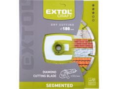 Extol Craft Kotúč diamantový rezný segmentový - suché rezanie, O 180x22,2x2,5mm