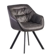 Bruxxi Jedálenská stolička Gepo, textil, šedá